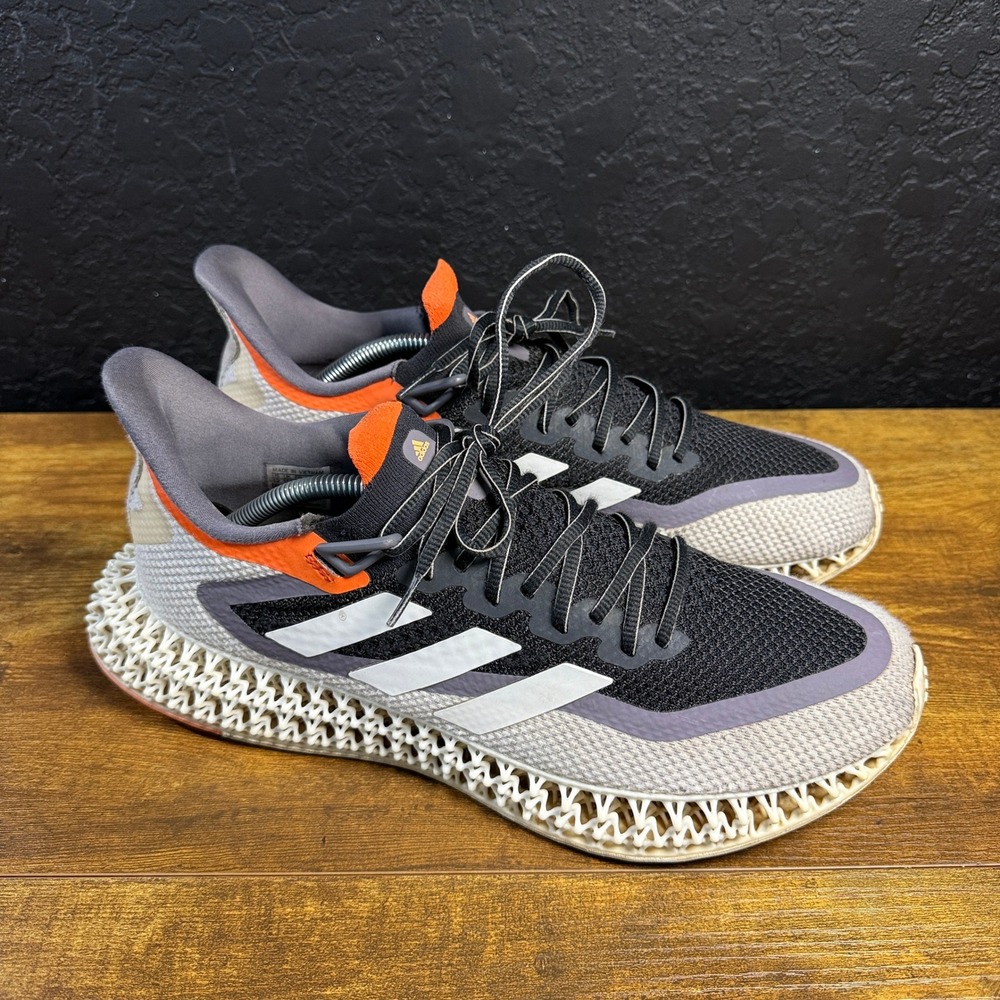 adidas 4DFWD 2 GX9250 Carbon Cloud White Mesh Running Shoes Mens Size 12